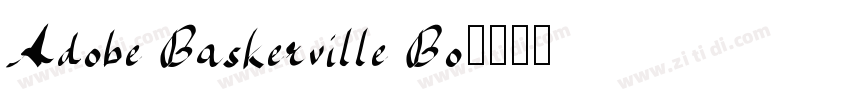 Adobe Baskerville Bo字体转换